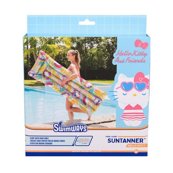 Hello Kitty Pink and Blue Pool Float - Picture 1 of 2